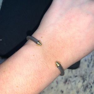 Discontinued open two tone David Yurman Bracelet